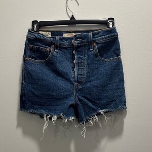 Levi's Dark Blue Jean Shorts